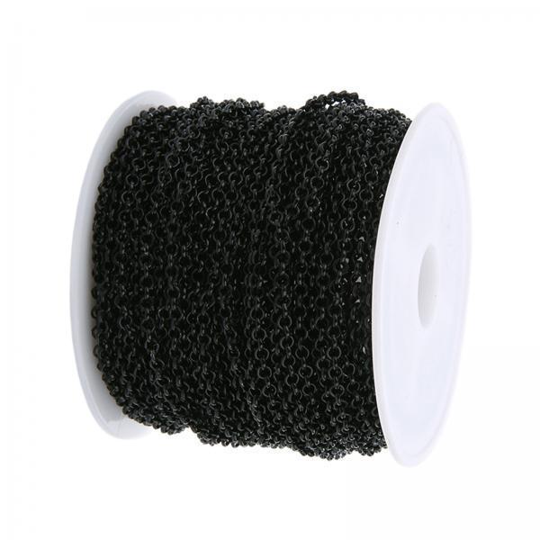 Chain Roll Cable - Eisenbeschichtete Halsketten-Ketten-Set, Kabelkettenrolle für DIY-Schmuckzubehör und