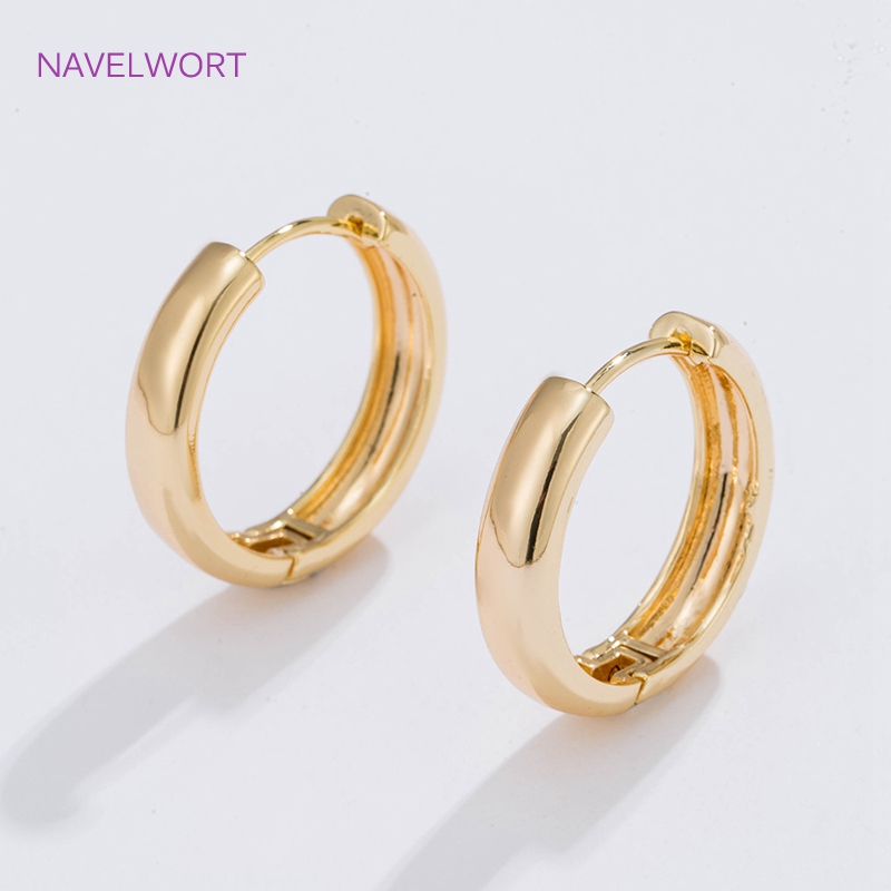 Jewelry Making Gold - 6 Größen vergoldete Kreisohrringe als Geschenk