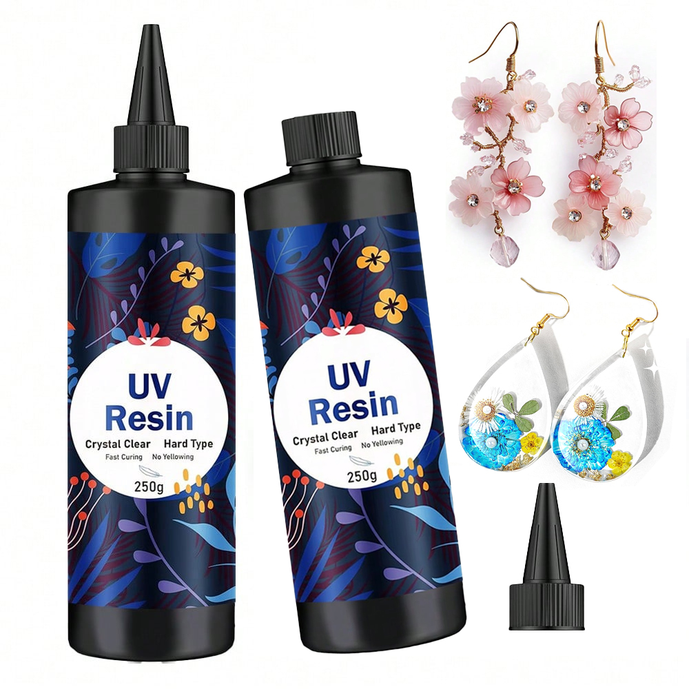 Jewelry Making Glue - 250g/500g UV-Harz, klarer Hartkleber, solaraktiviertes transparentes