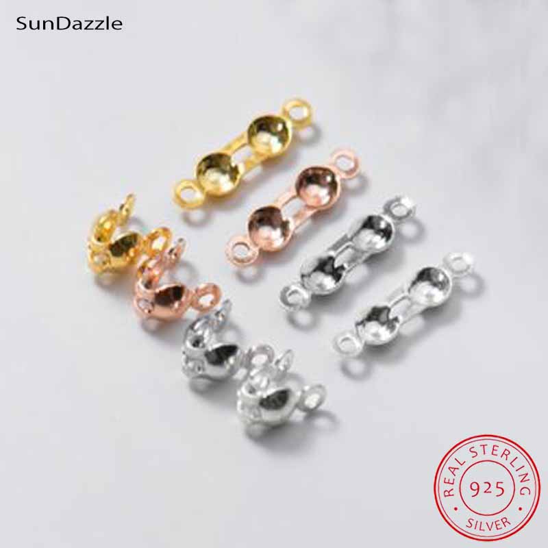 4 Stück Echte Reine 925 Sterli – Jewelry Making Gold Bewertung und Preis