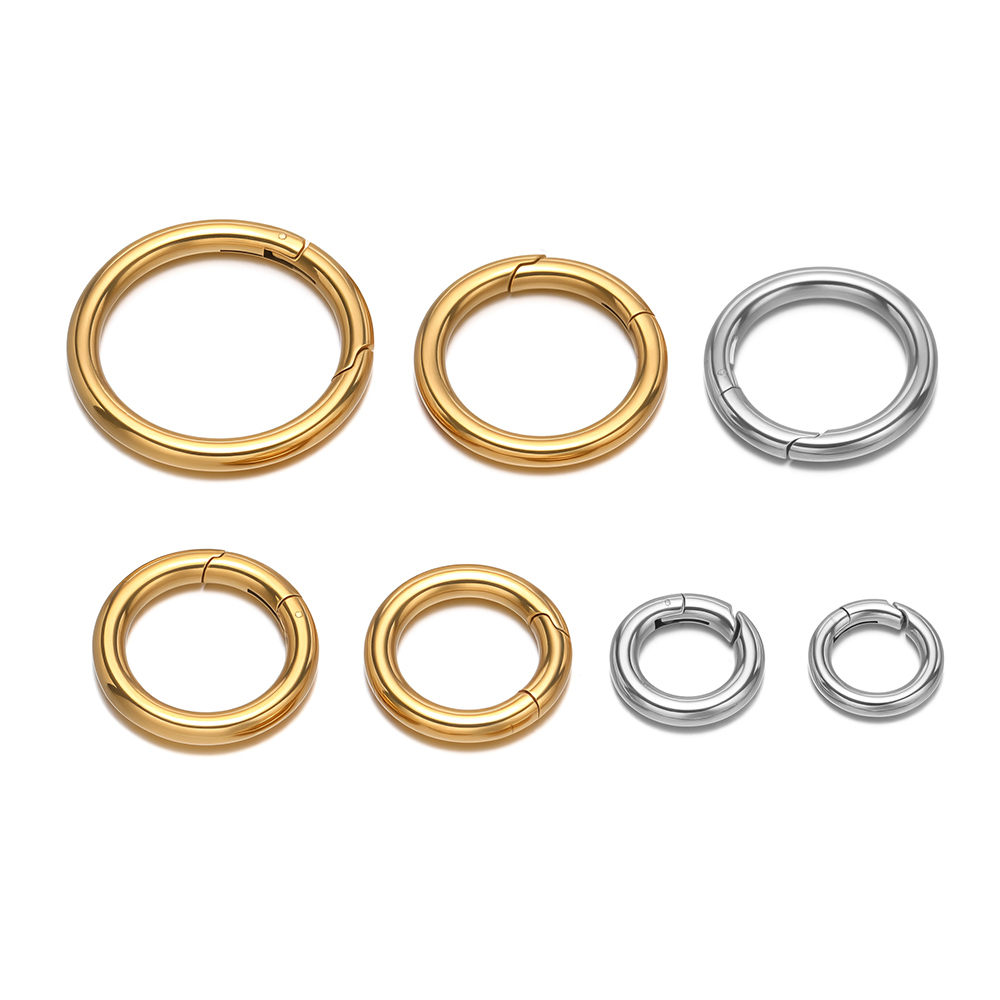 2 Teile/los Runde Federverschl – Jewelry Making Gold Bewertung und Preis