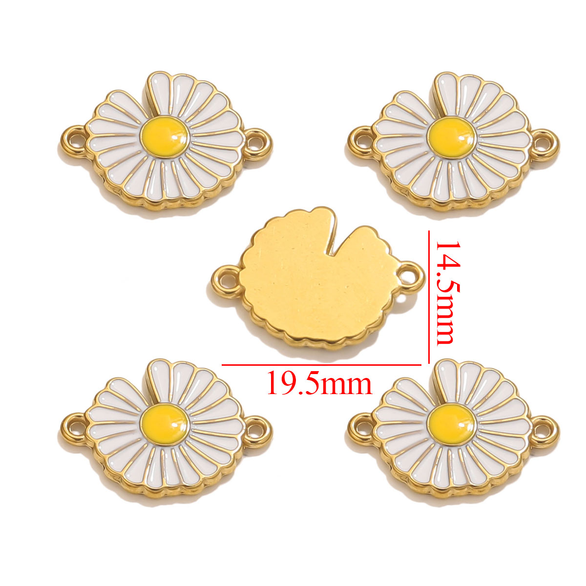 4 Stück Edelstahl Emaille Vint – Jewelry Making Materials Wholesale Bewertung und Preis